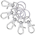 Metal Swivel Lanyard Snap Hooks and Split Key Rings Chain Hook Keychain - Image 6