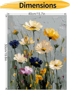 CHWGLFGG Paint by Numbers Kit for Adults Beginner, Wild Flowers Adult Paint by - Image 5