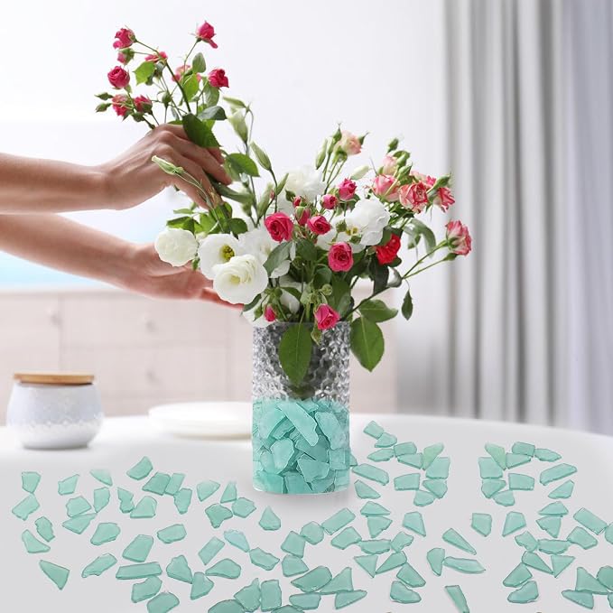 Keedolla 40oz Sea Glass Pieces for Crafts, Crushed Seaglass Pieces Bulk Flat - Image 9