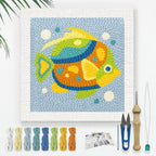 Doodlream Colorful Fish DIY Punch Needle Embroidery Kit by Doodlream
