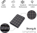 Pico Textiles 2 Yards Bolt Tan and Blue Tartan Plaid Flannel Fabric - Image 3