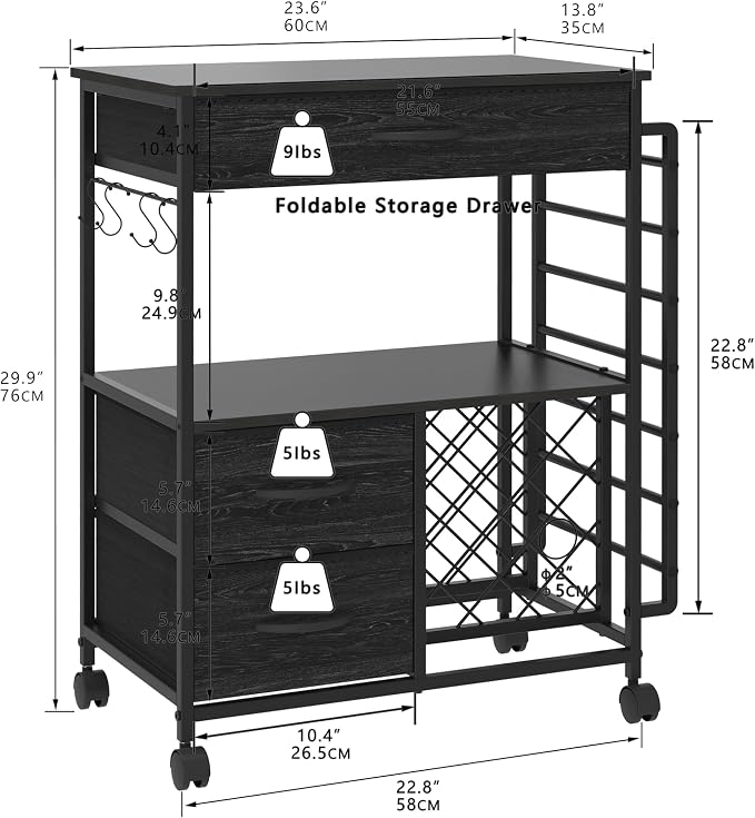 VENNQD Storage Cart Compatible - Image 3