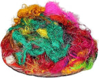 Knitsilk Mulberry Silk Fibers – Hand-Dyed Multicolor Silk Roving - Image 2