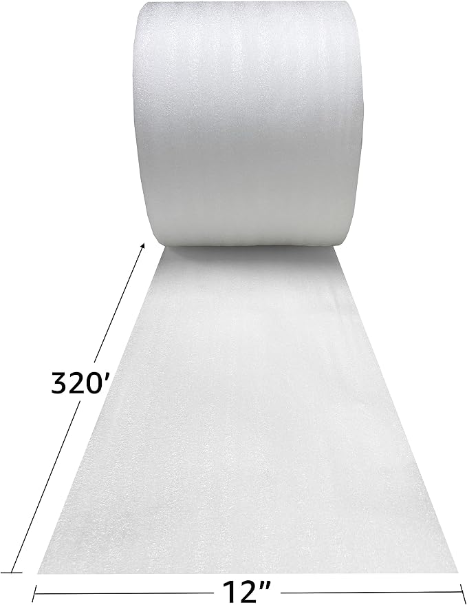 Uboxes Foam Wrap Roll, 1/16" Thick, 12 Perforation - Image 2