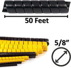 Electriduct 5/8 Inch Heavy Duty Spiral Wrap HDPE Flexible Plastic Cable Sleeve - Image 3