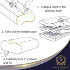 Royal Therapy King Memory Foam Pillow – Ergonomic Cervical Pillow - Image 7