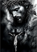Lxmsja Jesus Cross Diamond Art Kits by Lxmsja
