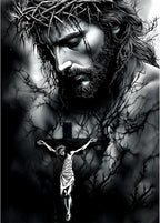 Lxmsja Jesus Cross Diamond Art Kits by Lxmsja