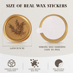 60 Pcs Wax Seal Stickers Set - Image 3