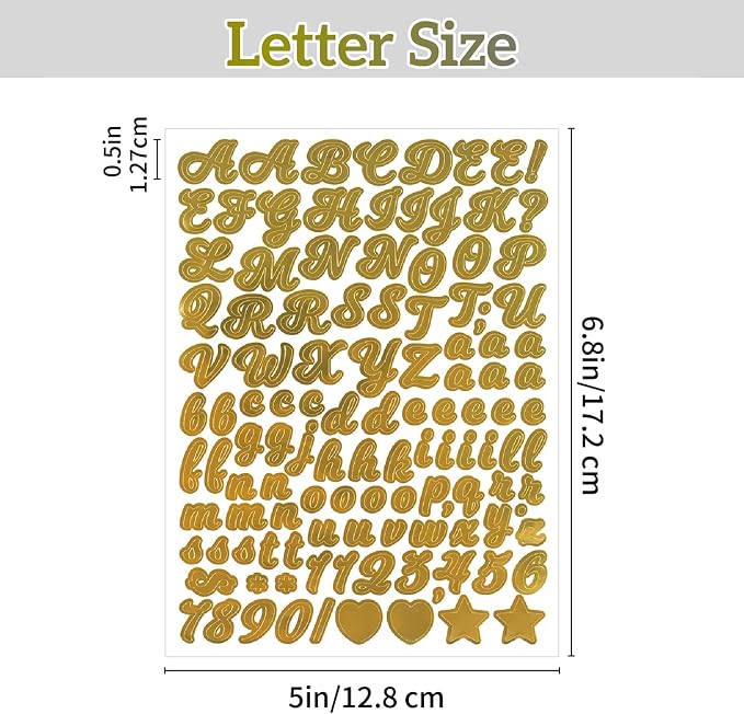 3040Pcs 20 Sheets Small Letter Number Stickers, 0.5inch Self-Adhesive Vinyl - Image 4