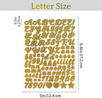 3040Pcs 20 Sheets Small Letter Number Stickers, 0.5inch Self-Adhesive Vinyl - Image 4