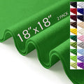 Emerald Green Felt Fabric Sheets 18" x 18" 1.6mm Soft Craft Felt | Soft Precut by AblemeDeco