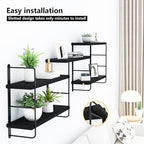 MXCSE Wall Shelves, Wall Mounted Bookshelves, DIY Floating Shelves - Image 8