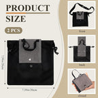 Collapsible Rock Collection Bag Foraging Pouch, Adjustable Waistband Mesh Bag - Image 2
