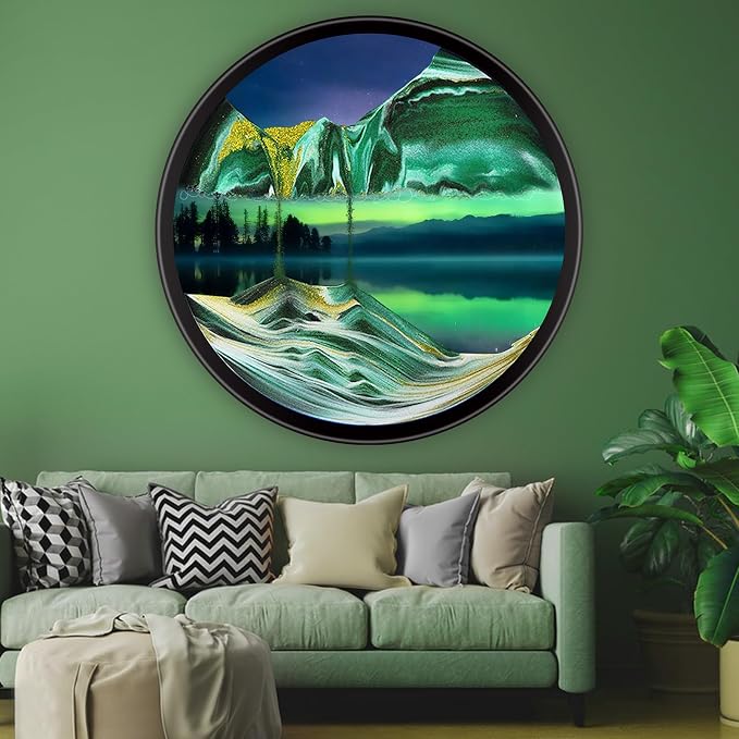 Mtadmai Moving Sand Art, 3D Sand Art Pictures Deep Sea Sandscape Living Room by Unknown