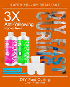 Epoxy Resin Crystal Clear Kit, Super Anti-Yellowing Craft Resin Epoxy 32OZ - Image 7