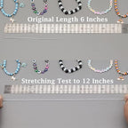 LUSTEMBER Elastic String for Bracelets, 1 mm x 110 Yards Sturdy Stretchy - Image 4