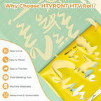 HTVRONT Yellow Heat Transfer Vinyl Roll - Image 3