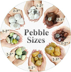 FANTIAN 5 lbs Yellow River Rocks, 1-2 Inch Polished Pebbles - Image 2