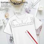 Tshirt Ruler Guide for Vinyl Alignment, T Shirt Rulers to Center Designs - Image 4