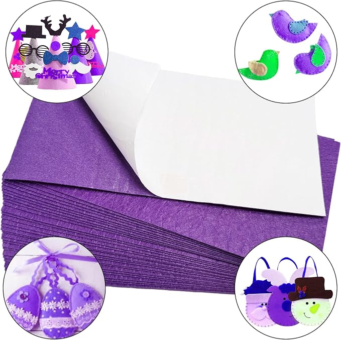 Jtnohx Self Adhesive Felt Sheets, Sticky Fabric Square - Image 5