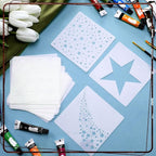 Junkin 20 Pcs Stencil for Painting Stencil Reusable DIY Drawing Template - Image 3