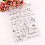Butterflies Clear Stamps Silicone Stamp Cards - Image 4