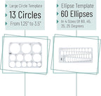 Mr. Pen- French Curve, Large Circle Template and Ellipse Template | Curve Ruler - Image 3