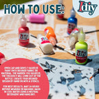 3D Fabric Paint Permanent Non-Toxic 3D Fabric Paint - Image 3