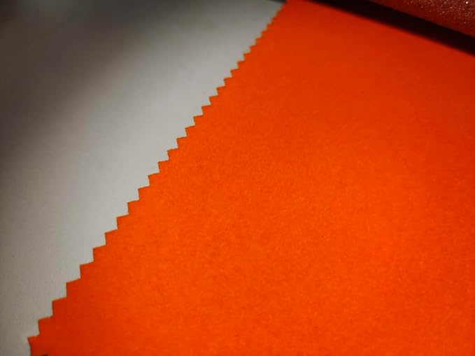 Orange Large Size Self Adhesive Soft Velvet Drawer Liner DIY Fabric Felt Liner - Image 2