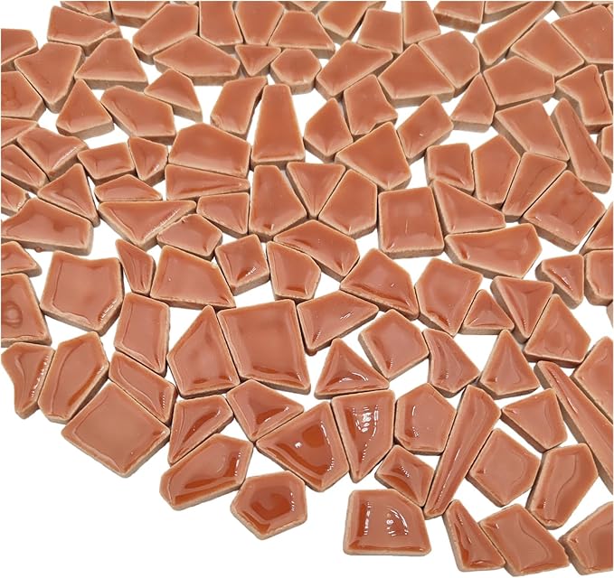 200g Ceramic Mosaic Tiles for Crafts, Irregular Stained Ceramic 0.2"x0.8" - Image 2