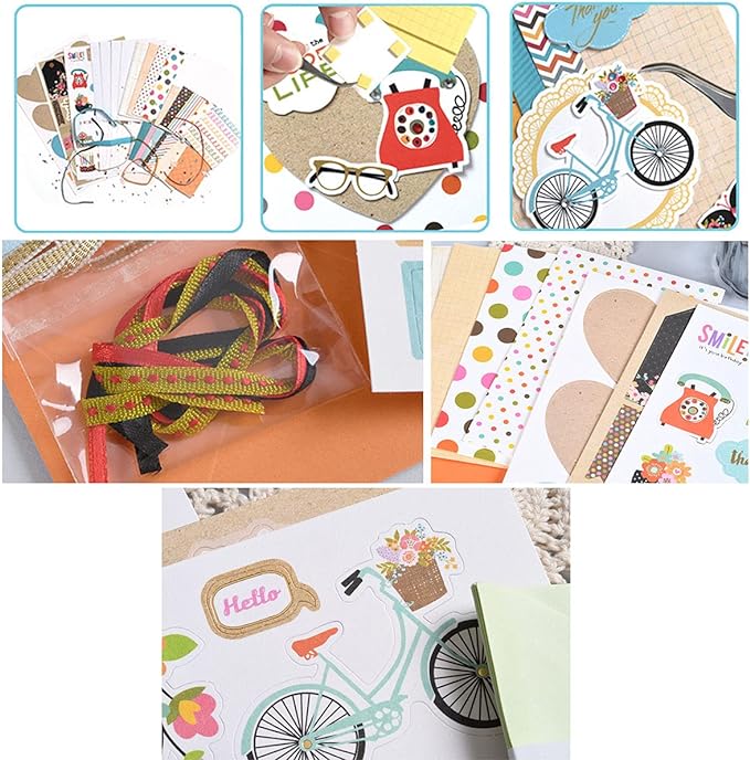 Huralona Handmade DIY Greeting Card Kits includes 16 Blank Cards 16 Colorful - Image 6