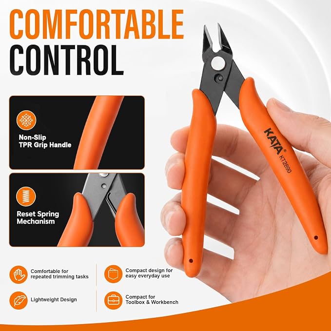 KATA Micro Wire Cutters Pliers: Precision Flush Cutter Tool - Image 7