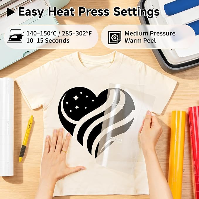 TECKWRAP Heat Transfer Vinyl for T-Shirts, 50+ Washes, REACH Certified & Dryer - Image 9