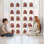 40PCS Sunday School VBS Crafts Bulk: Paper Cross Nativity Suncatchers, Jesus - Image 7