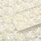 40pcs Flower Shape Beads White Pearl Flower Beads Color Lily Beads - Image 6