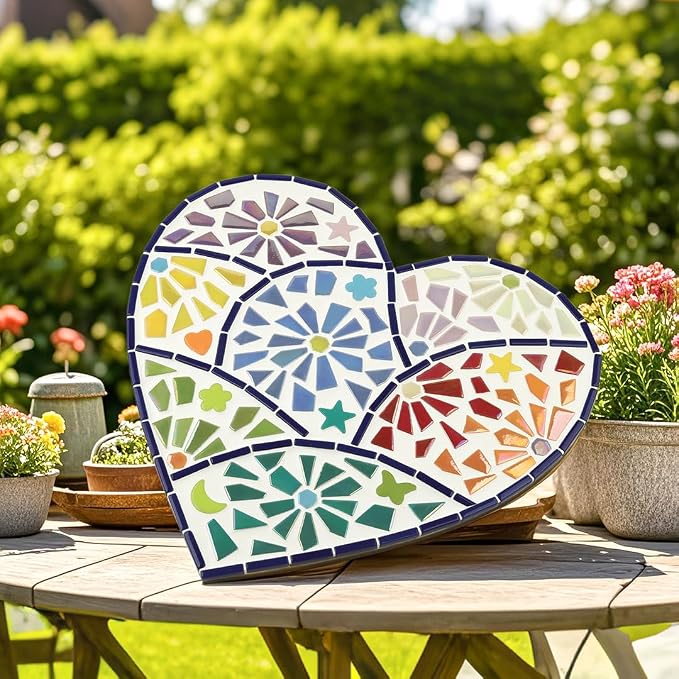 Youway Style Iridescent Cream Glass Mosaic Tiles - Image 2