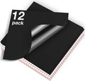 HTVRONT Matte Black Permanent Vinyl 12 Pack 12"x12" Compatible by HTVRONT