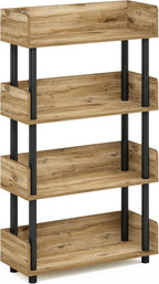 Furinno TURN-N-TUBE 4-Tier Display Shelf, Storage Shelves, Book Shelf, Open - Image 6