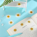 Nuanchu 120 Pcs Dried Pressed Flowers Daisies Pressed Dried Daisy Stickers - Image 4