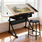 ZENY Drafting Table Art Desk Drawing Table Height Adjustable Artist Table - Image 2