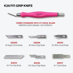 Excel Blades Fit Grip Craft Knife, #11 Blade, Rubber Grip, USA Made - Image 4