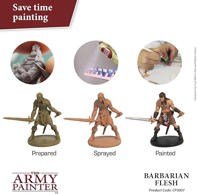 The Army Painter Colour Primer Barbarian Flesh, 400 mL Acrylic Spray Primer - Image 2