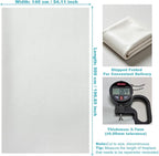 White Faux Leather Fabric 197"×55" Smooth Grain Upholstery Vinyl - Image 6