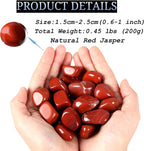 DUQGUHO Red Jasper Healing Crystals Stones Set Natural Tumbled Polished - Image 7