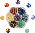 140pcs 8mm 7 Chakra Natural Stone Beads Crystal Bracelet Jewelry Making Kit | by GangGangHao