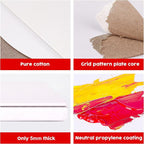 Canvas Board for Painting 12 Pack, 5 x 7 Inch Canvas Panels, Primed White Blank - Image 3