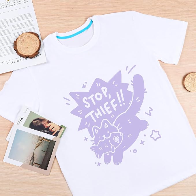 HTVRONT Light Purple Heat Transfer Vinyl Bundle, 10 Pack 12" x 10" | HTV Vinyl - Image 5