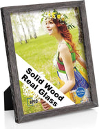 RPJC 11x14 inch Photo Frame Made of Solid Wood High Definition Glass Display by RPJC
