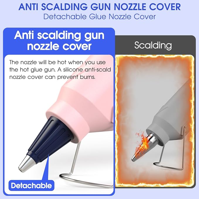 30W Mini Hot Glue Gun Kit with 30 Glue Sticks, Fast Preheating Hot Melt - Image 3